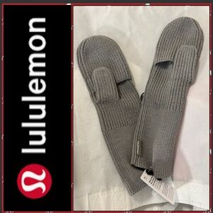 Lululemon Women's Ribbed Merino Wool-Blend Knit Mittens